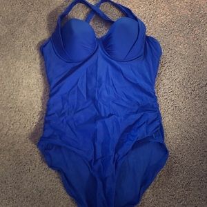 Blue One Piece Swimsuit